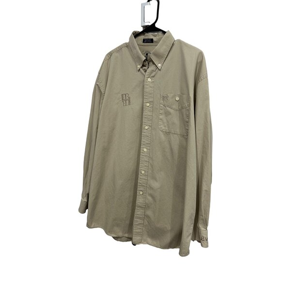 Cutter & Buck Mens Tan Button-Up Shirt Cotton Sz XL - Picture 3 of 8